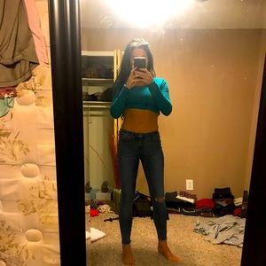 Mid Rise Ankle Skinny Celebrity Pink jeans